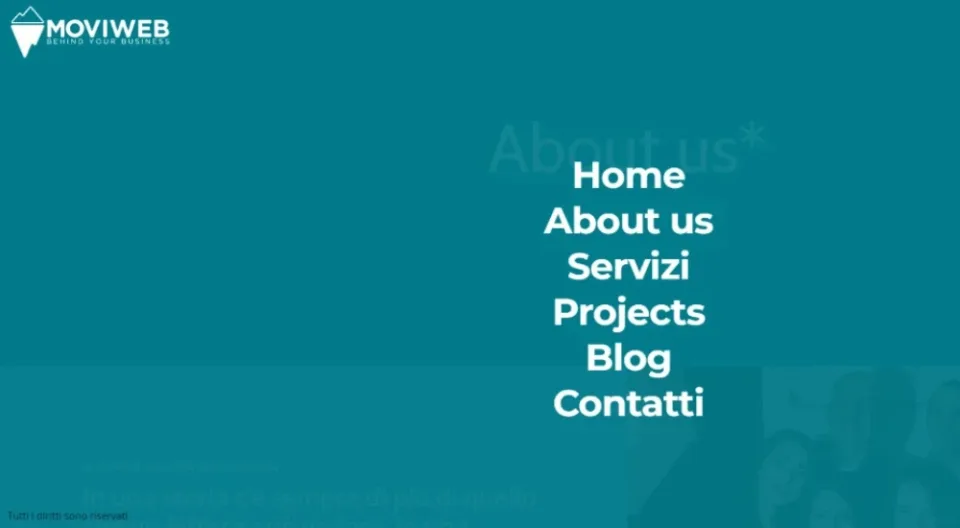 Vecchia struttura del sito Moviweb