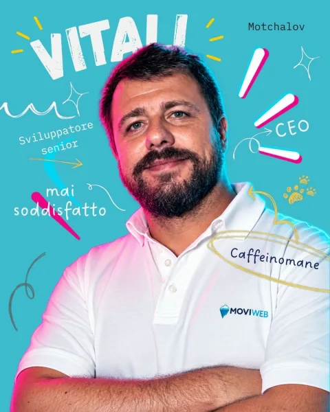 CEO, sviluppatore senior, caffeinomane. In pratica: multitasking, ma con metodo. ☕️ Conosciamo…
